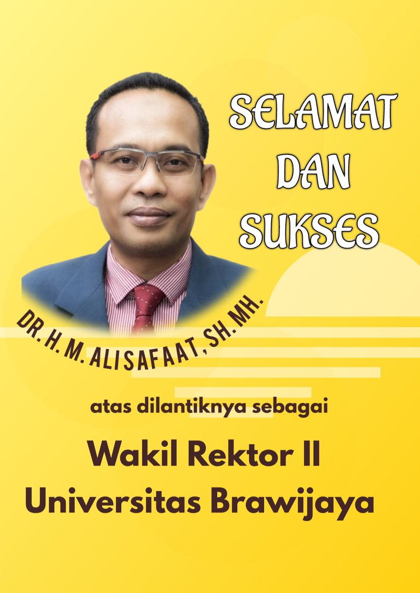 Selamat dan sukses cak <a href="/malisafaat/">muchamad ali safa'at</a> .