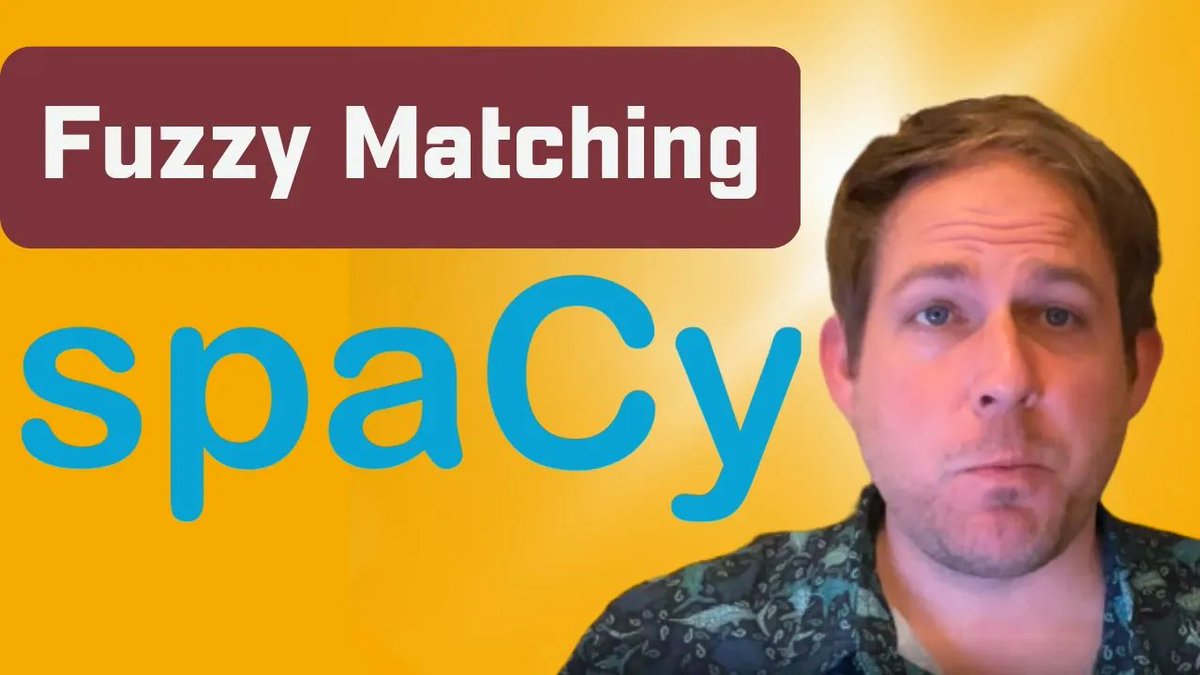 wjb_mattingly's tweet image. As I said a few weeks ago, I am a huge fan of the @spacy_io 3.5 update. Here is a short video on one of the new features, Fuzzy Matching with a ruler!
🎥=> youtu.be/TVBJMwSyJL8
#digitalhumanities #nlp #spacy #pythonprogramming