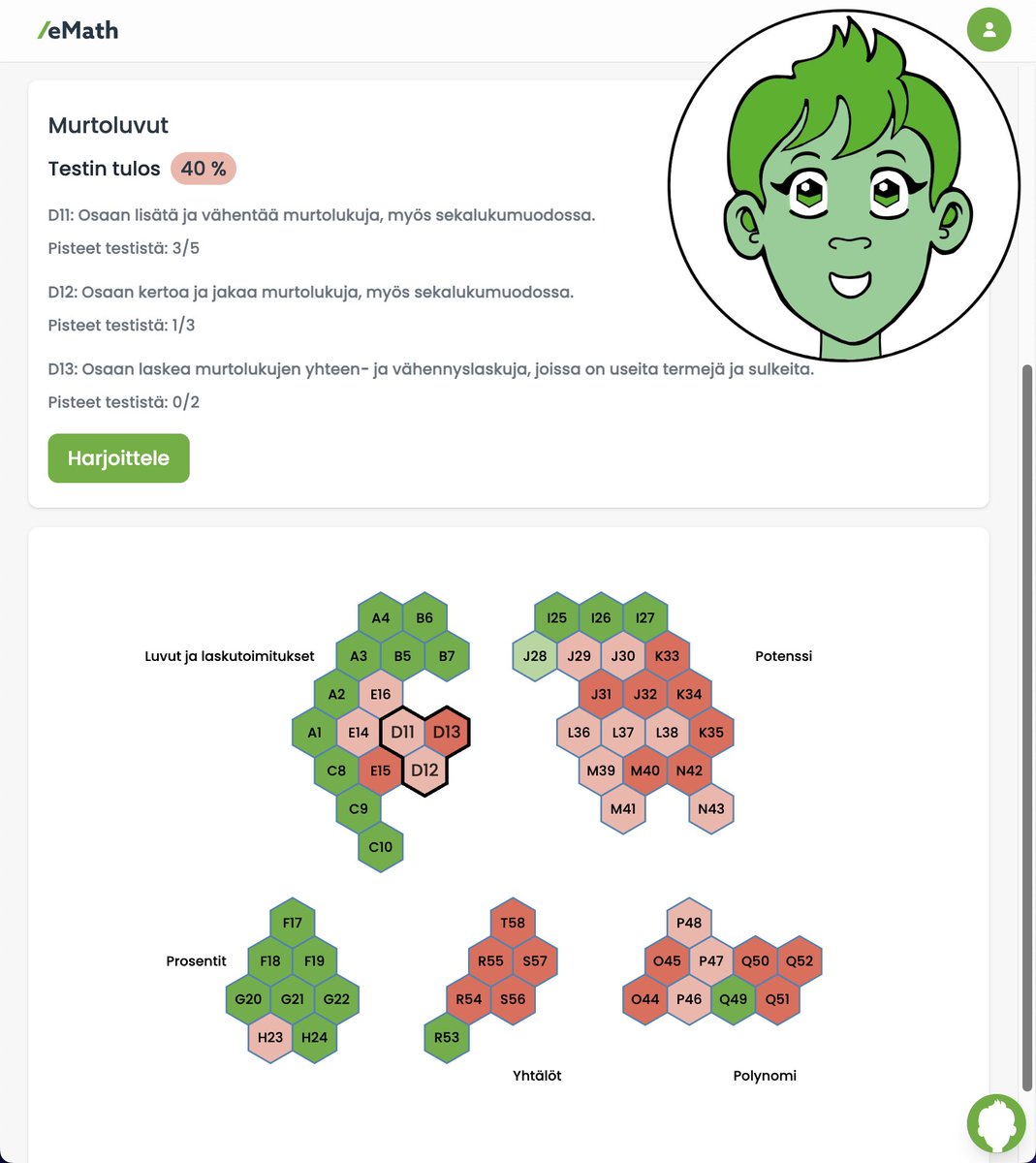 Matikkakisa alkaa NYT! 
Haasta ystäväsi tai perheenjäsenesi kisaan; kuka saa vihreimmän osaamiskartan? 
gemmatutor.com
Tee testi ja treenaa vaikeita sisältöjä yhdessä matikan personal trainerin, Gemman kanssa. 
#matematiikka #oppiminen