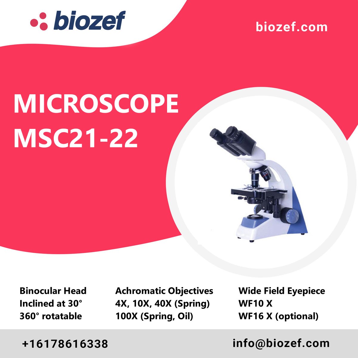 biozef's tweet photo. MICROSCOPE MSC21-22
An optical microscope that is primarily designed for cells, tissues as well as other biological specimens.
https://t.co/WvVxrLYfim
#biozef #microscope #laboratorymicroscope #biologicalmicroscope #labequipment #medicalequipment https://t.co/UYeU4adPF1