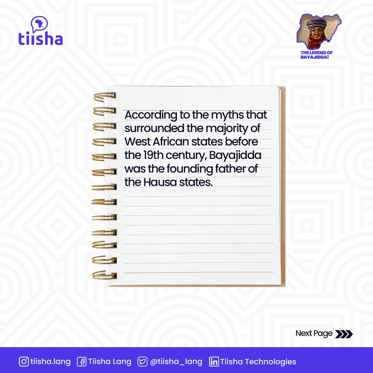 𝐆𝐮𝐞𝐬𝐬 𝐰𝐡𝐚𝐭!😲

The Legend of Bayajiida is one of the oldest and most beloved tales of valor and courage in the history of the Hausa people. 

A story of a brave warrior who fought fearlessly is sure to inspire us all!"
.
#hausa #legend #tales #history #bayajidda #africa