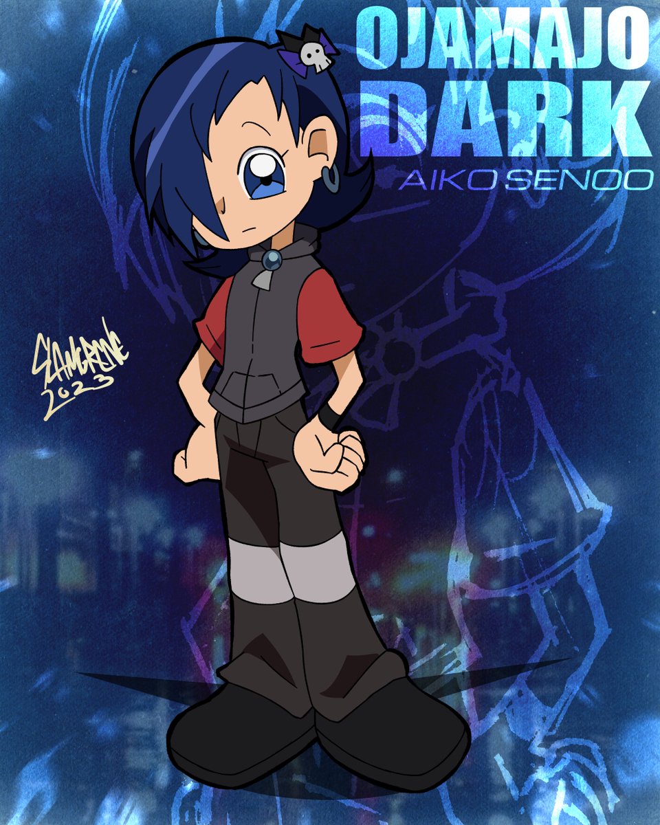 SlamGrene's tweet photo. i was pokin around and i found an old aiko redesign that's still really cool, i wanted to draw it too
#おジャ魔女どれみ
#MagicalDoremi https://t.co/RD2YLGf03c
