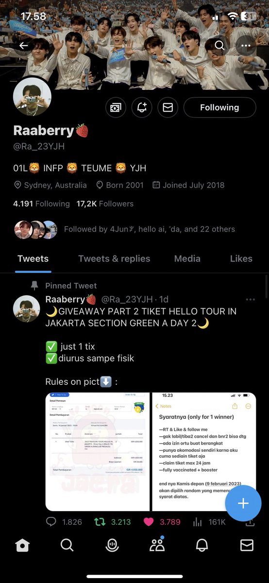 yournaisse's tweet photo. @Ra_23YJH akuu izinn ikutan yaaa kak!! pengen bgt nonton treasuree huhuuu🥹 kemarin cuman bisa bantu war in orang ajaa tp aku sendiri ga nontonn☹️. ruless nya donee yaa kakk🫶🏻 semogaa rezeki kuuu ketemu treasureee🥹🤍 https://t.co/YY6Kmm9MLr