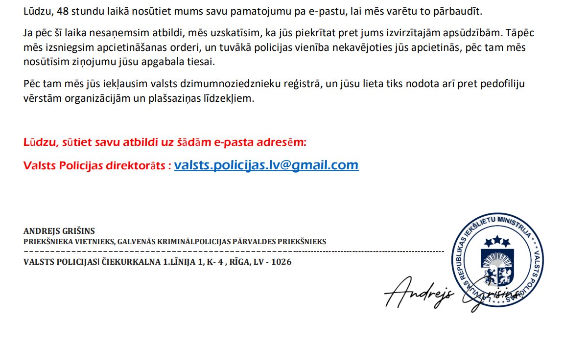 Vitenav's tweet photo. Pirmdiena iesākusies nelāgi🙄 - bloķēts mans konts #Citadele bankā, par kura eksistenci neko līdz šim nezināju, kā arī Valsts Policijas direktorāts atsūtījis no sava gmail pasta vēstuli par tiesvedības rosināšanu saistībā ar pornogrāfiju... https://t.co/EB2AguLl54