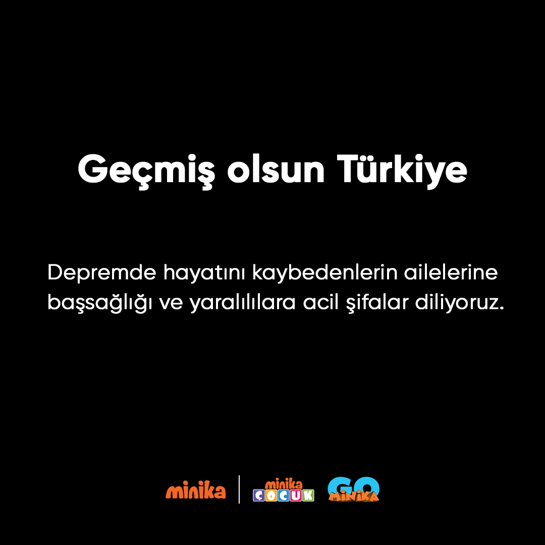 Depremde hayatını kaybedenlerin ailelerine başsağlığı ve yaralılara acil şifalar diliyoruz.