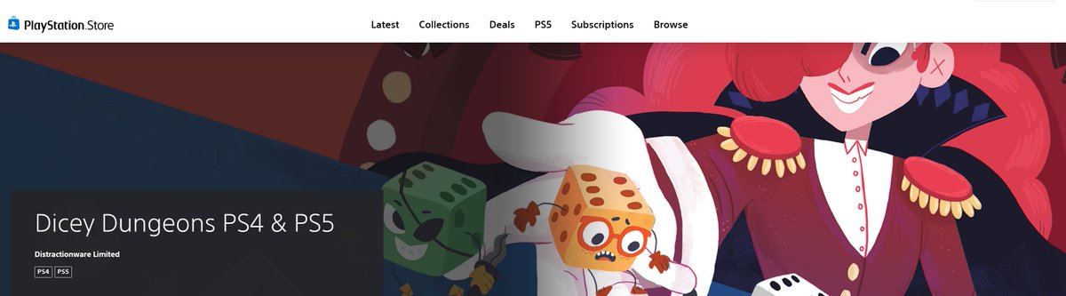 Dicey Dungeons for PS4 and PS5 is OUT NOW! store.playstation.com/en-gb/product/…