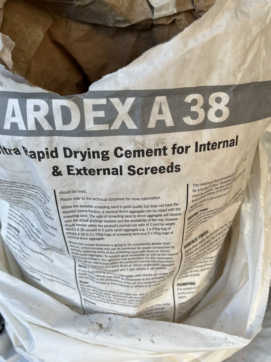 The ultimate levelling compound for external paths etc