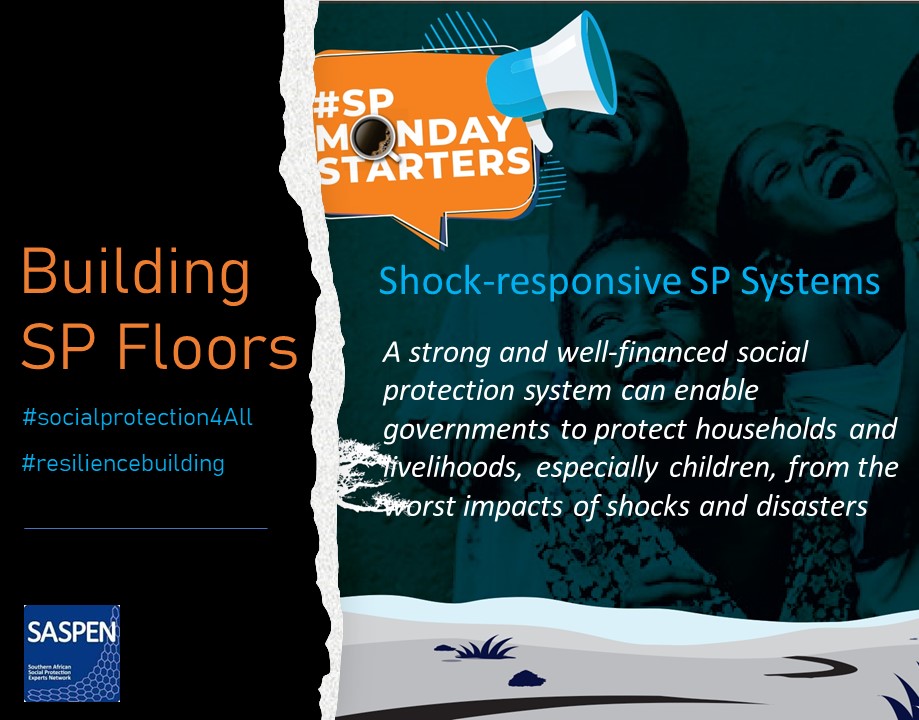 SASPENNEWS's tweet photo. Building #socialprotectionfloors through shock responsive systems
#climateresilience #SocialProtection4All #socialprotection https://t.co/RgdoH7tzmK