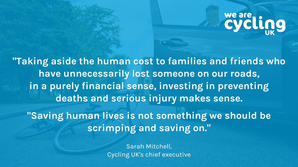 Government figures show cost per road casualty fatality was £2.1m in 2021. The government reportedly spent £1.3 million overall on its #HighwayCode campaign. More and longer term funding is needed for an awareness campaign to make a difference: ow.ly/Is0650MC8Gj
