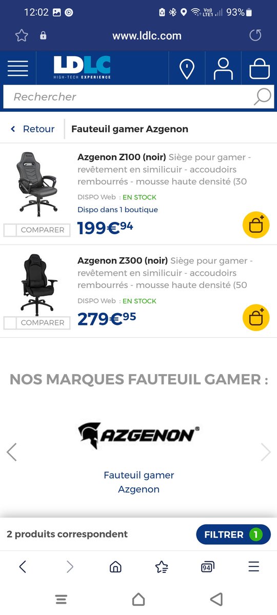 🚨 Retrouvez nos sièges <a href="/azgenon/">AZGENON</a> Z100 et Z300 chez <a href="/LDLC/">LDLC</a> 🤩