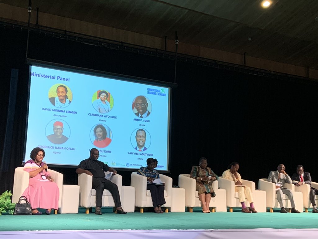 sofiacozzo's tweet photo. A truly inspiring Ministerial Panel with 6 different African countries sharing their commitments to foundational learning. #FLEX23 https://t.co/tzxgSHPCP5
