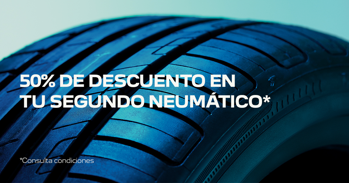 PeugeotES's tweet photo. Este mes pon tus neumáticos a punto 🛞 Consigue un 𝟱𝟬% 𝗱𝗲 𝗱𝗲𝘀𝗰𝘂𝗲𝗻𝘁𝗼 𝗲𝗻 𝘁𝘂 𝘀𝗲𝗴𝘂𝗻𝗱𝗼 𝗻𝗲𝘂𝗺𝗮́𝘁𝗶𝗰𝗼 solo hasta el 28/02. ¡Corre antes de que se acabe! https://t.co/3ln1RWkDIn https://t.co/IiLqmREcCL