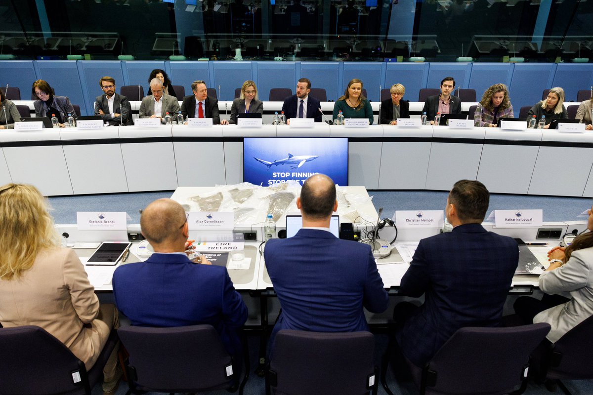 First meeting with the representatives of the European Citizens’ #StopFinning Initiative, asking to end the trade of shark fins that collected 1.1 million signatures!

We will be assessing it thoroughly in the next months to react &amp; act properly on this very important request.