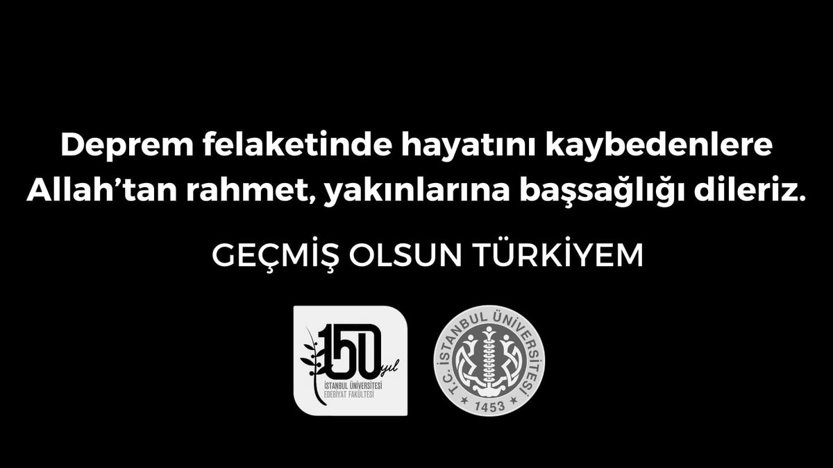 Depremde hayatını kaybeden kardeşlerimize Allah’tan rahmet diliyoruz. 

Tüm Türkiye’ye ve depremden etkilenen illerdeki vatandaşlarımıza geçmiş olsun dileklerimizi iletiriz.

Bu zor süreci hep birlikte atlatacağız. 

#GeçmişolsunTürkiyem 🇹🇷