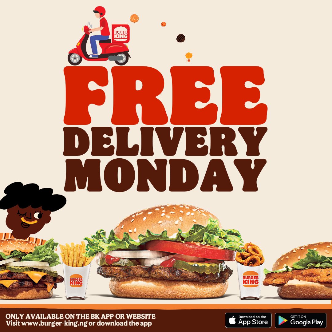Burger King Nigeria on Twitter "Tasty burgers, crispy fries and so