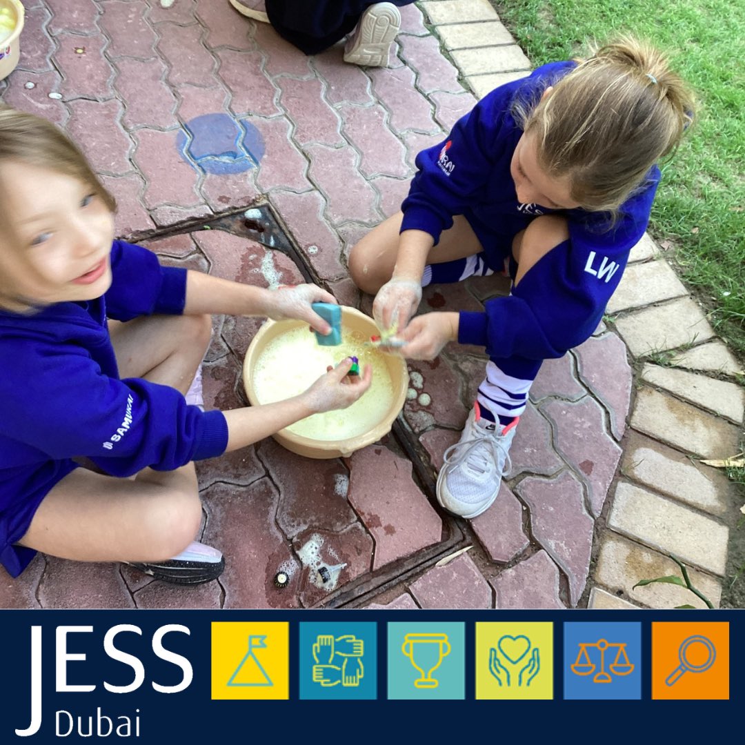 JESSAlumni's tweet image. JESS Jumeirah Year 3 had so much fun learning about imperative verbs! They washed their toys and used lots of imperative verbs, then transferred this to writing instructions later!
