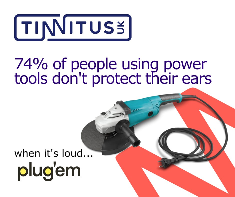 Are you a budding DIY enthusiast? Or do you work in construction or other noisy trade?

74% of people who use power tools don't protect their ears - when it's loud, plug'em.

#TinnitusWeek #hearinghealthcare #nehab #tinnitushelp #protectyourears #hearwelllivewell