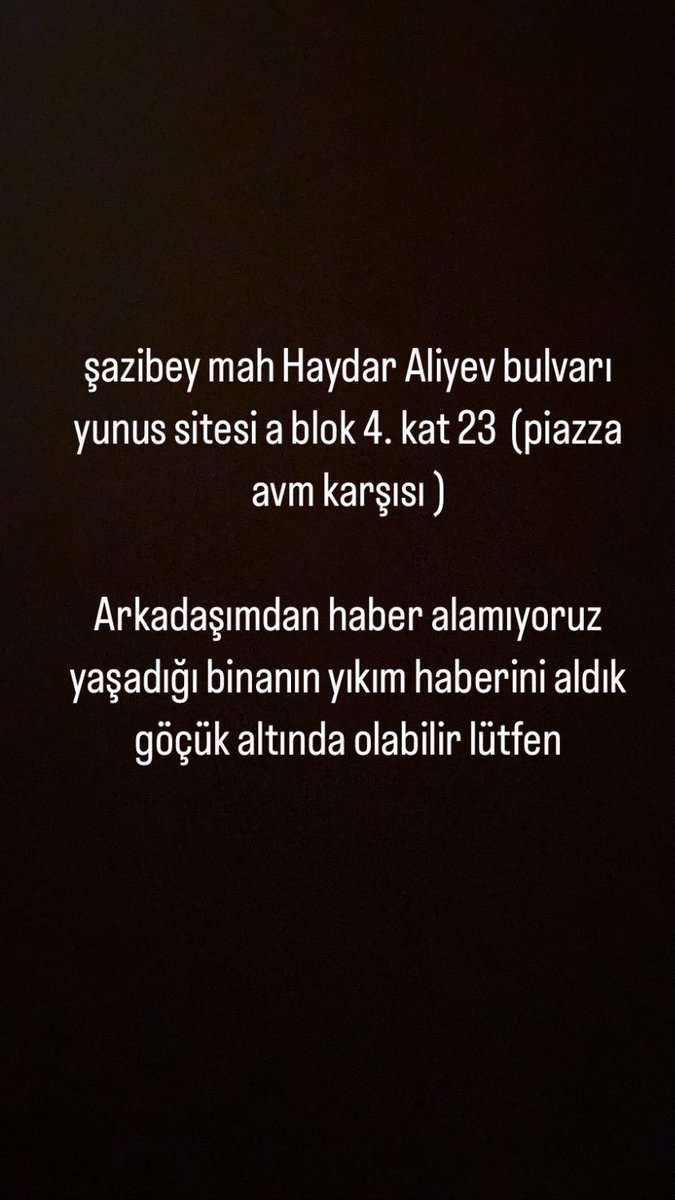 SinemKrolu17's tweet photo. Kahramanmaraş merkez  #Enkaz https://t.co/8AoL8wfpnZ