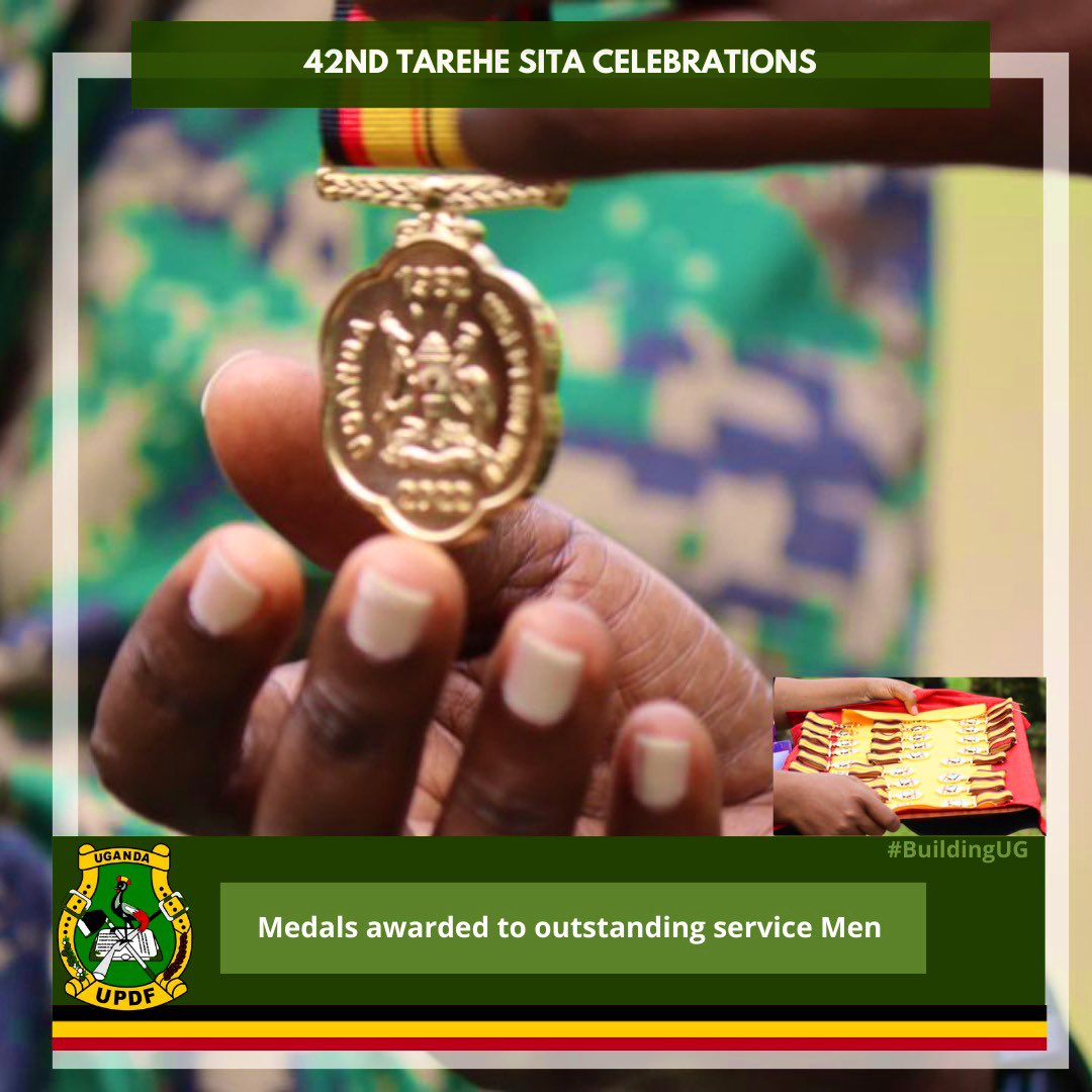 OnenJohn3's tweet photo. Medal awarding to the outstanding men and women in uniform at the 42nd Tarehe Sita celebrations. https://t.co/g0Vu9m7XG7