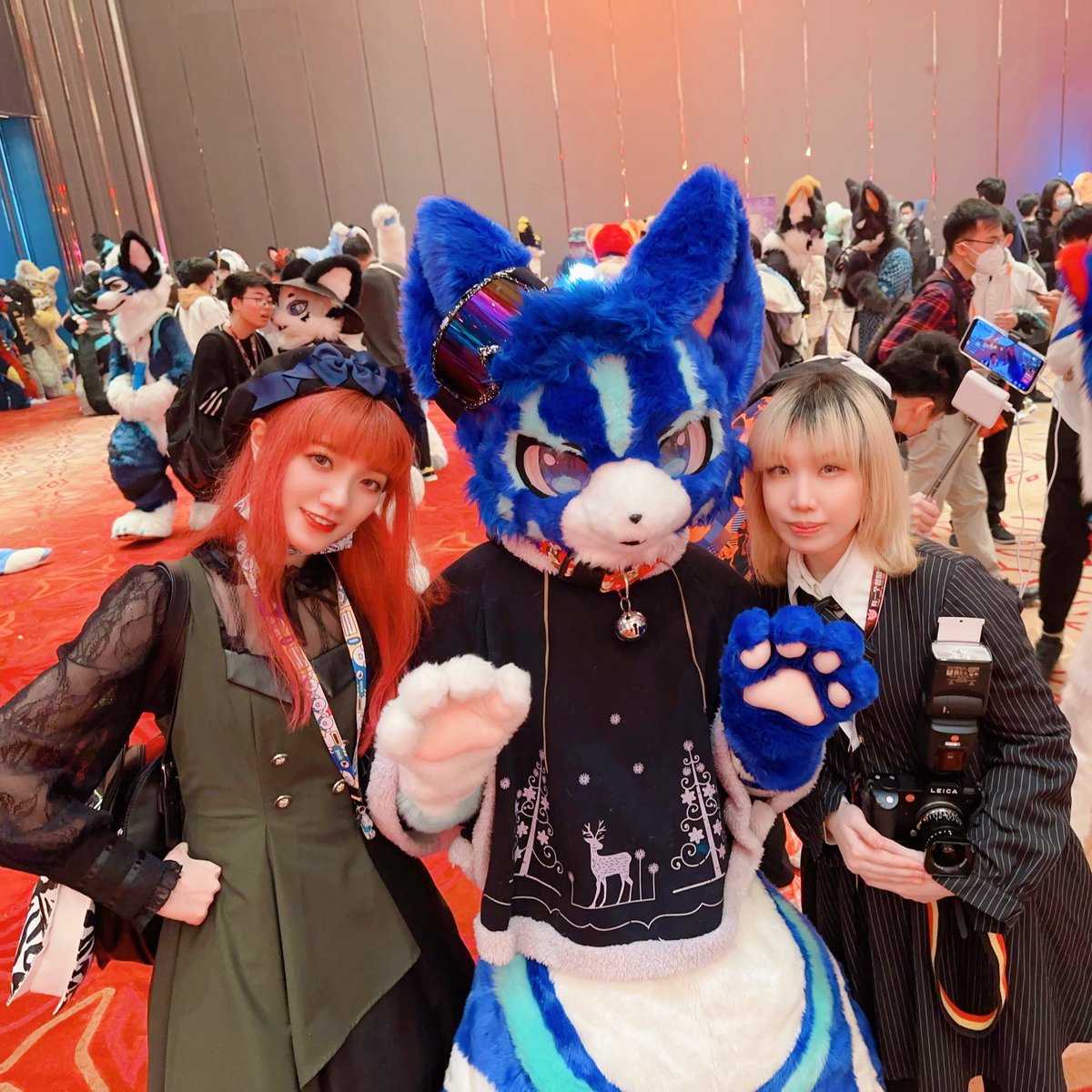 wwwWeisa's tweet photo. 虽然我正经蹦迪基本不去，但蹦毛迪相信绝大多数朋友都没去过😎
去兽展一时爽，一直去兽展一直爽！

同行出镜 @ctsu_2 

p4视频中的白色毛毛 b站id：鱼鱼祭鱼

#OUFC #oufc有一个兽聚 #furry https://t.co/Yxv8vHx0aZ