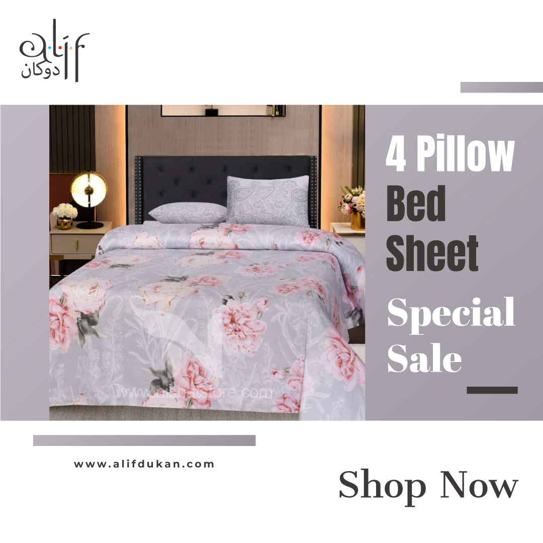 4 Pillow Bed Sheet Design NC- S 1062
alifdukan.com/.../4-pillow-b…
#bedsheet #bedcover #bedding #homedecor #bedsheets #sprei #bedroomdecor #cadar #cadarmurah #spreimurah #bed #spreianak #jualsprei #bedroom #duvet #beddingset #comforter #spreicantik #cadarquee