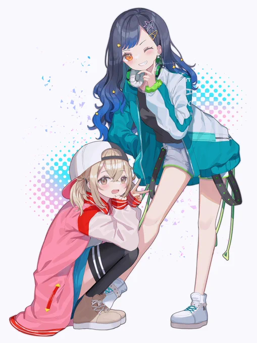 こはねちゃんと杏ちゃん! #prsk_FA 