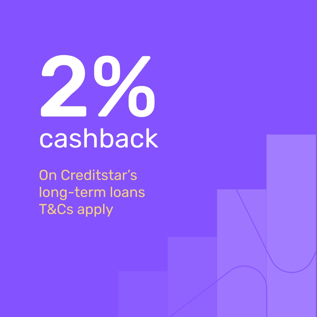 Limited time offer - Earn 2% cashback with your new investments on Creditstar's (@CreditstarG)  long-term loans!

Learn more about the offer: lendermarket.com/campaigns/long…

#p2plending #crowdlending #cashbackoffer
