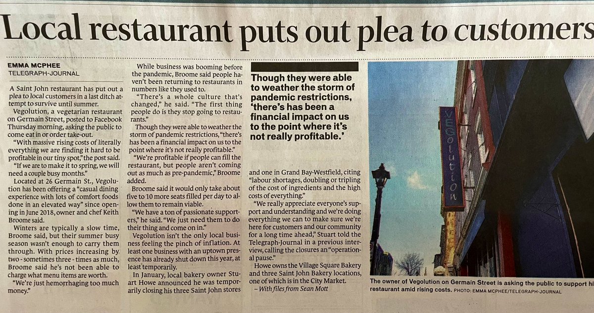 MelnortonNB's tweet image. #supportlocal &amp;amp; enjoy delicious food.
If you’ve not been to #Vegolution give them a try this month.
Pro tip: the Brussels sprouts are delicious!