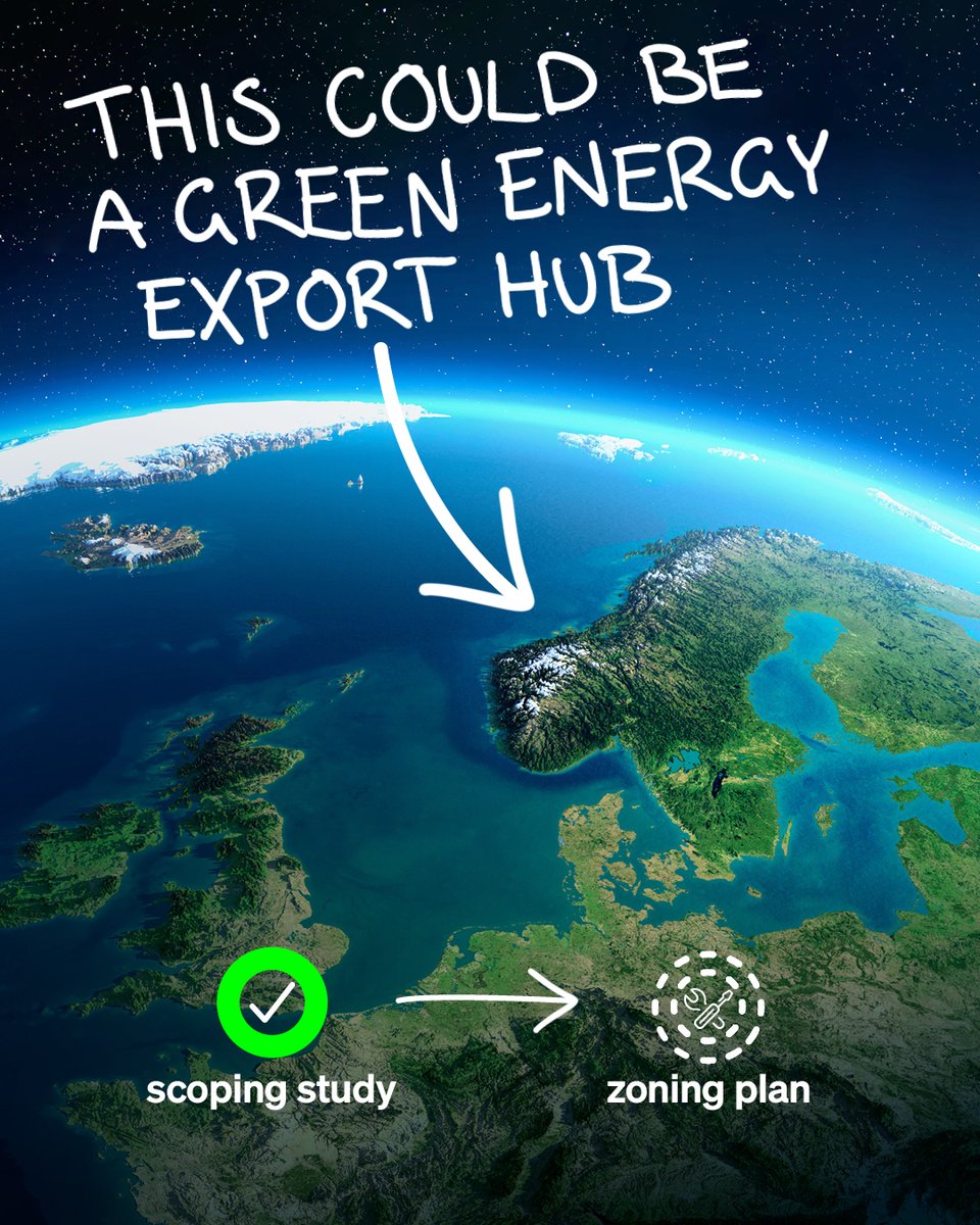 FortescueFuture: Norway is one step closer to a potential 300 megawatt #GreenEnergy facility! 🇳🇴

We’ve just completed a scoping study, and are pushing forward to explore creating a #GreenHydrogen and #GreenAmmonia hub in Holmaneset, Norway.

Read more: …