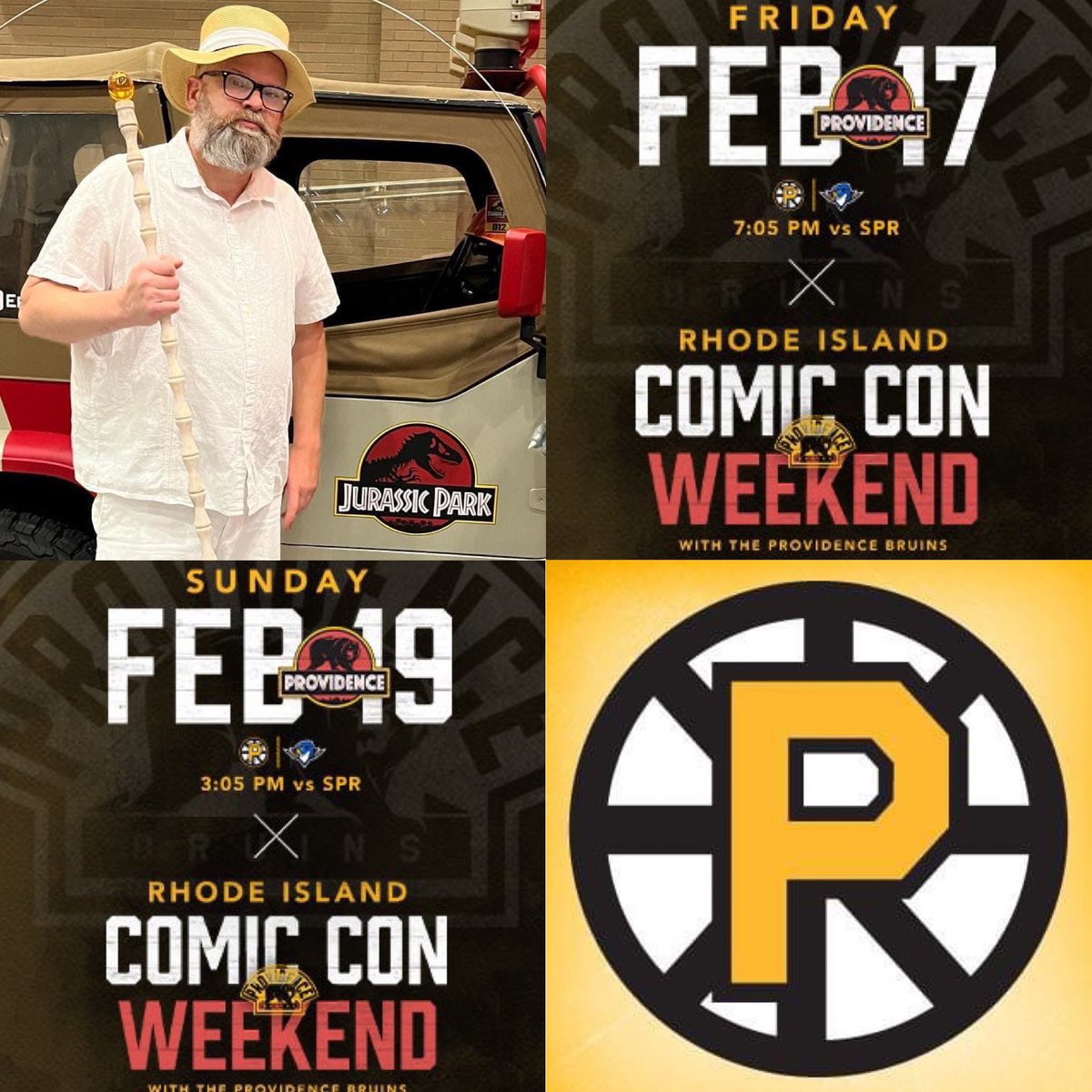 “I spared no expense.”  We’ll be fundraising for <a href="/lustgartenfdn/">Lustgarten Foundation</a> at <a href="/AHLBruins/">Providence Bruins</a> <a href="/ricomiccon/">Rhode Island Comic Con</a> <a href="/JurassicWorld/">Jurassic World</a> Nights on 2/17 &amp; 2/19!🦖💜🦕<a href="/wpri12/">WPRI 12</a> @ABC6 <a href="/RIMonthly/">Rhode Island Monthly</a> <a href="/NIROPE/">Cardi's Furniture & Mattresses</a> <a href="/projo/">Providence Journal</a> #JurassicPark #JurassicWorld #pvdbruins #Providence #ri #ricomiccon #ahl #ProvidenceBruins #charity #zmbldr