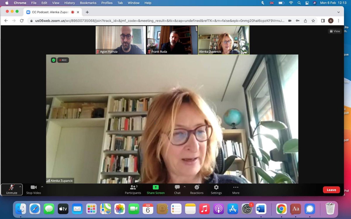 We recorded the new episode of CC podcast, with Alenka Zupančič, discussing Antigone, Marx, the Left, art, Iran, etc.
Stay tuned for the new episode.
you cab subscribe to our YouTube channel:

youtube.com/channel/UC707x…