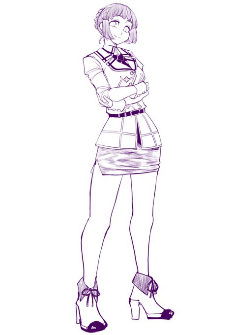「purple theme skirt」 illustration images(Latest)