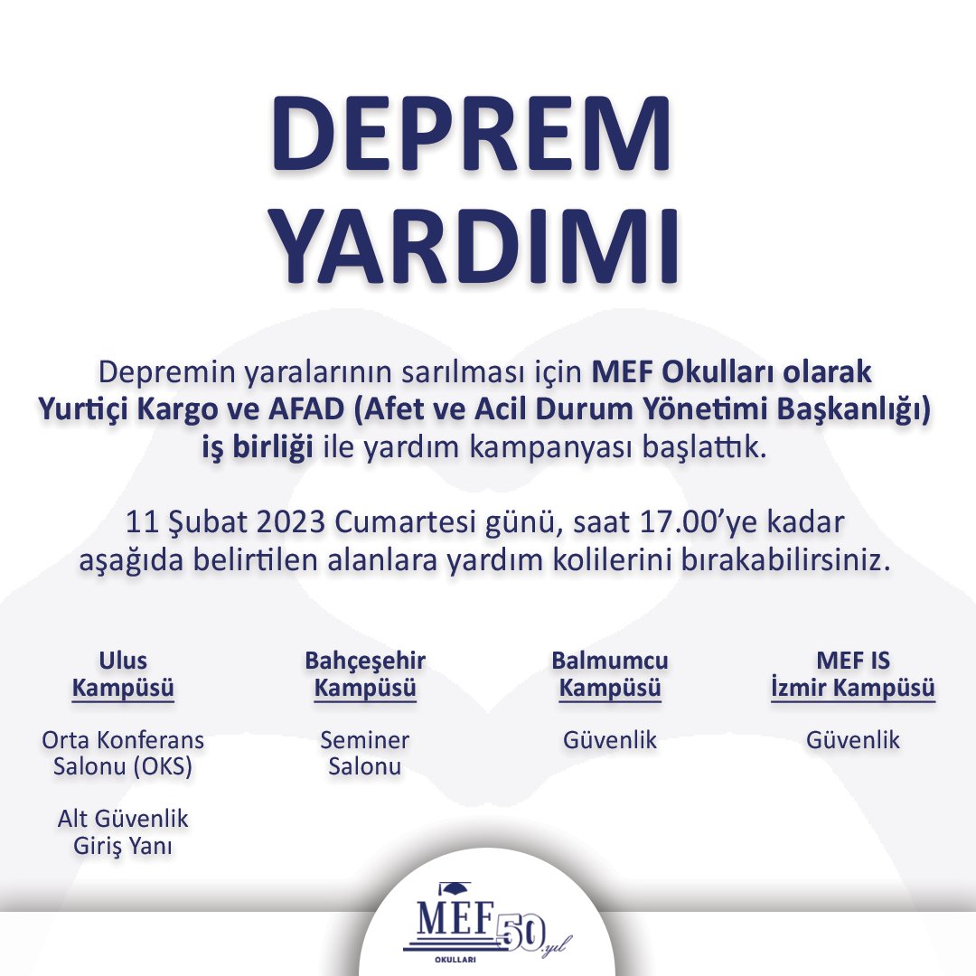 mefk12tr's tweet photo. İhtiyaç listesi
• Gıda kolisi (konserve, bebek maması, bakliyat)
• Temizlik malzemeleri (bebek bezi, kağıt havlu, ıslak mendil, hijyenik ped)
• Isınma gereçleri (elektrikli ısıtıcılar, battaniye, yorgan vb.) https://t.co/rdpxuXjZ07
