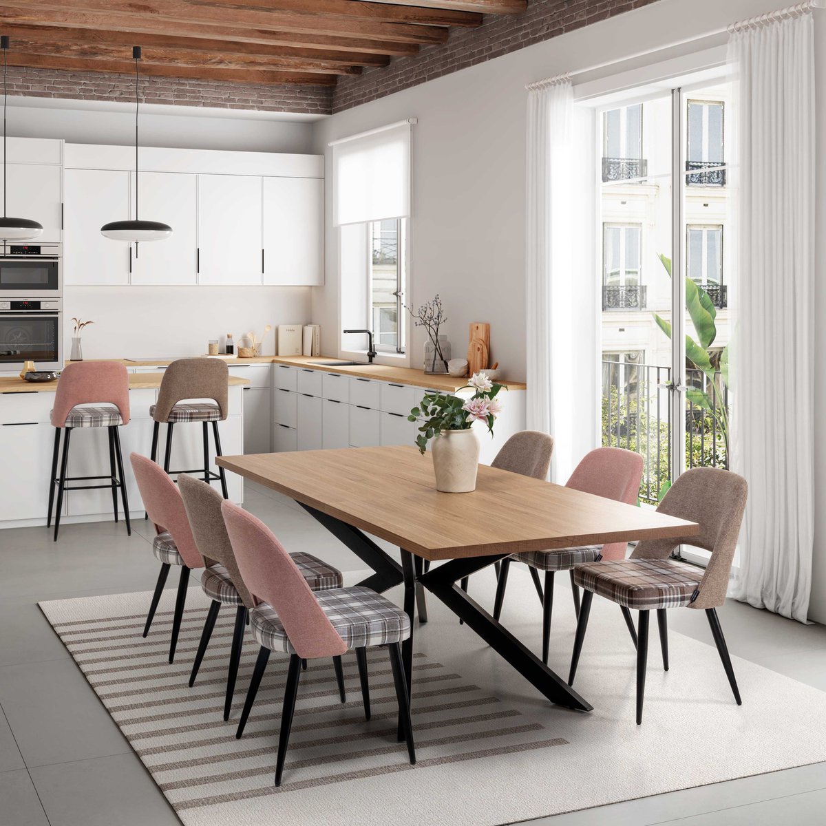 Para los amantes de los estampados la silla DC-624 está disponible con diseño de cuadros en tonos rosa, beige o azul.

#sillas #sillascomedor #comedor #novedades #nuevacoleccion #muebles #decoración #chairs #diningroomchairs #diningroom #New #furniture #decoration #newcollection