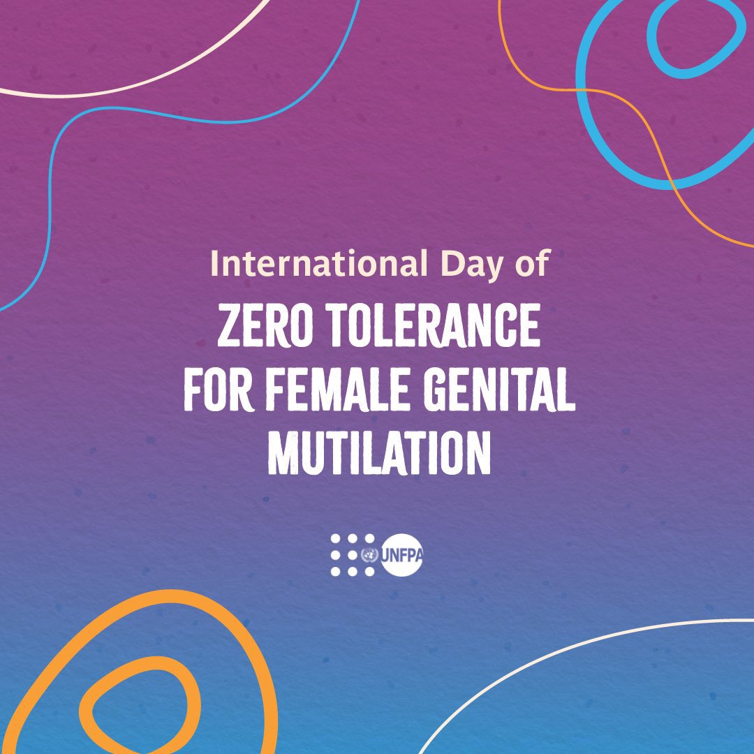 UNFPATanzania's tweet photo. ⚠️Female genital mutilation deprives women &amp; girls of their basic human rights &amp; can cause severe pain hemorrhage &amp; even lead to death.

Today, on Intl. Day of Zero Tolerance for #FGM and every day, @UNFPA stands with women &amp; girls to help #EndFGM.

#UNTZ https://t.co/iYwKdLGNb7