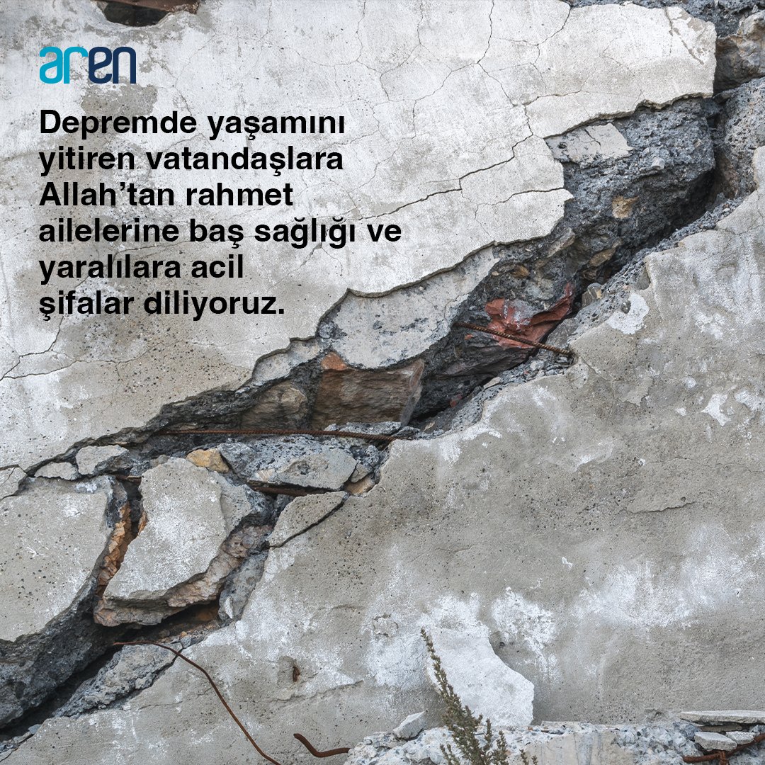 Depremde yaşamını yitiren vatandaşlara Allah’tan rahmet ailelerine baş sağlığı ve yaralılara acil şifalar diliyoruz.

#deprem #SONDAKIKA