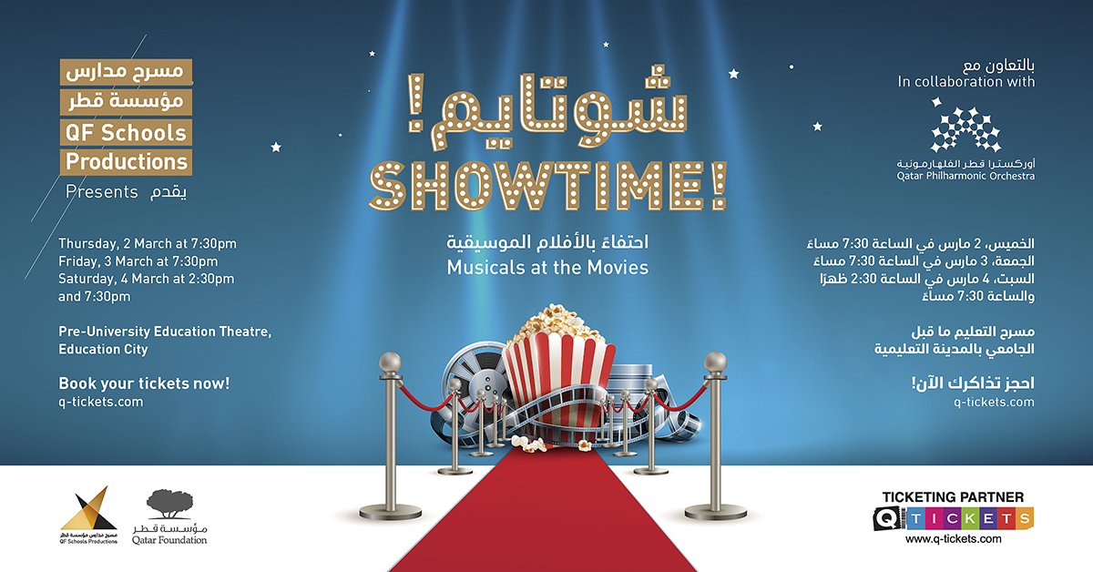 Swiss International School (@sisqdoha) on Twitter photo It's Show Time! Our students and staff will represent SISQ and put on a Musical Theatre Production at PUE Theatre, Education City from 2nd to 4th March. Book your tickets now on: q-tickets.com
#SwissInternationalSchool #SISQ #Doha #Qatar <a href="/QF/">Qatar Foundation</a> <a href="/qatar_phil/">Qatar Philharmonic Orchestra</a> It's Show Time! Our students and staff will represent SISQ and put on a Musical Theatre Production at PUE Theatre, Education City from 2nd to 4th March. Book your tickets now on: q-tickets.com
#SwissInternationalSchool #SISQ #Doha #Qatar <a href="/QF/">Qatar Foundation</a> <a href="/qatar_phil/">Qatar Philharmonic Orchestra</a>