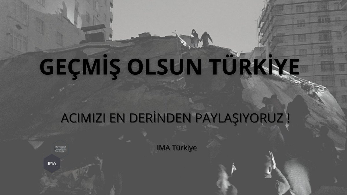 Acımız Büyük !

Ülkemizin güney doğusunda Kahramanmaraş’ta 7.4 büyüklüğünde deprem felaketinde  10 kentimizde hayatını kaybeden vatandaşlarımıza Allah'tan rahmet, yaralılarımıza acil şifalar diliyoruz. 

#geçmişolsunTürkiye #Deprem #Earthquake