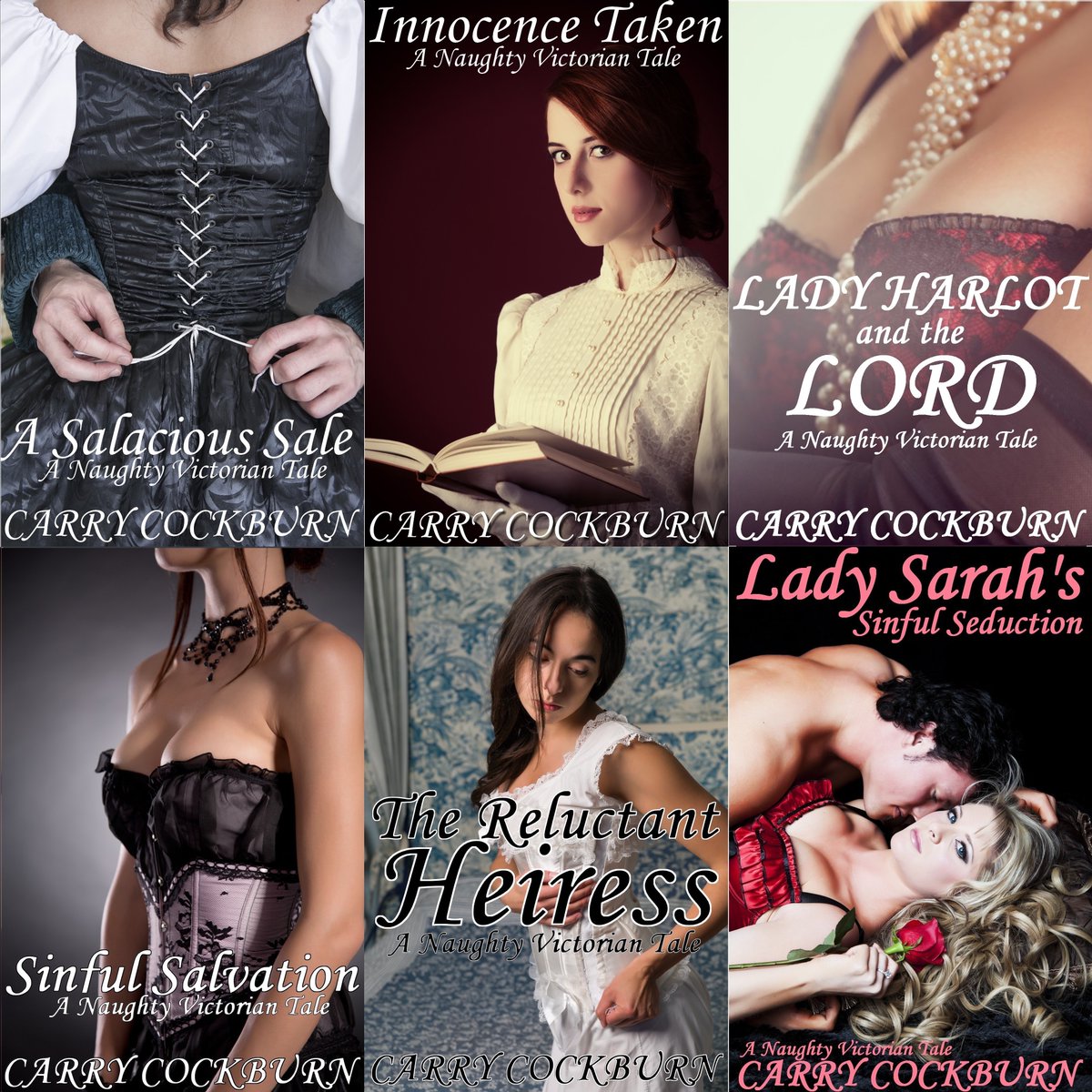 #PleaseRT #BookTwitter

A saucy peek behind closed doors in #Victorian society!

🎩mybook.to/SalaciousSale 
🎩mybook.to/Innocence-Taken
🎩mybook.to/LadyHarlot 
🎩mybook.to/SinfulSeduction
🎩mybook.to/TheReluctantHe…
🎩mybook.to/SinfulSalvation

#Amazon #KindleUnlimited #Books 📚