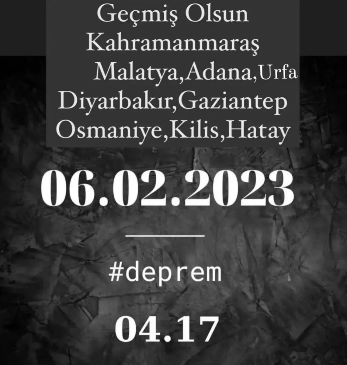 Depremde hayatını kaybedenlere Allah’tan rahmet,yaralılara Allah acil şifalar versin. Allah yardımcıları olsun.