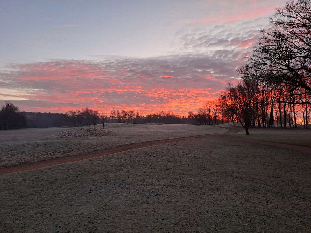 Your view from the 1st tee this morning