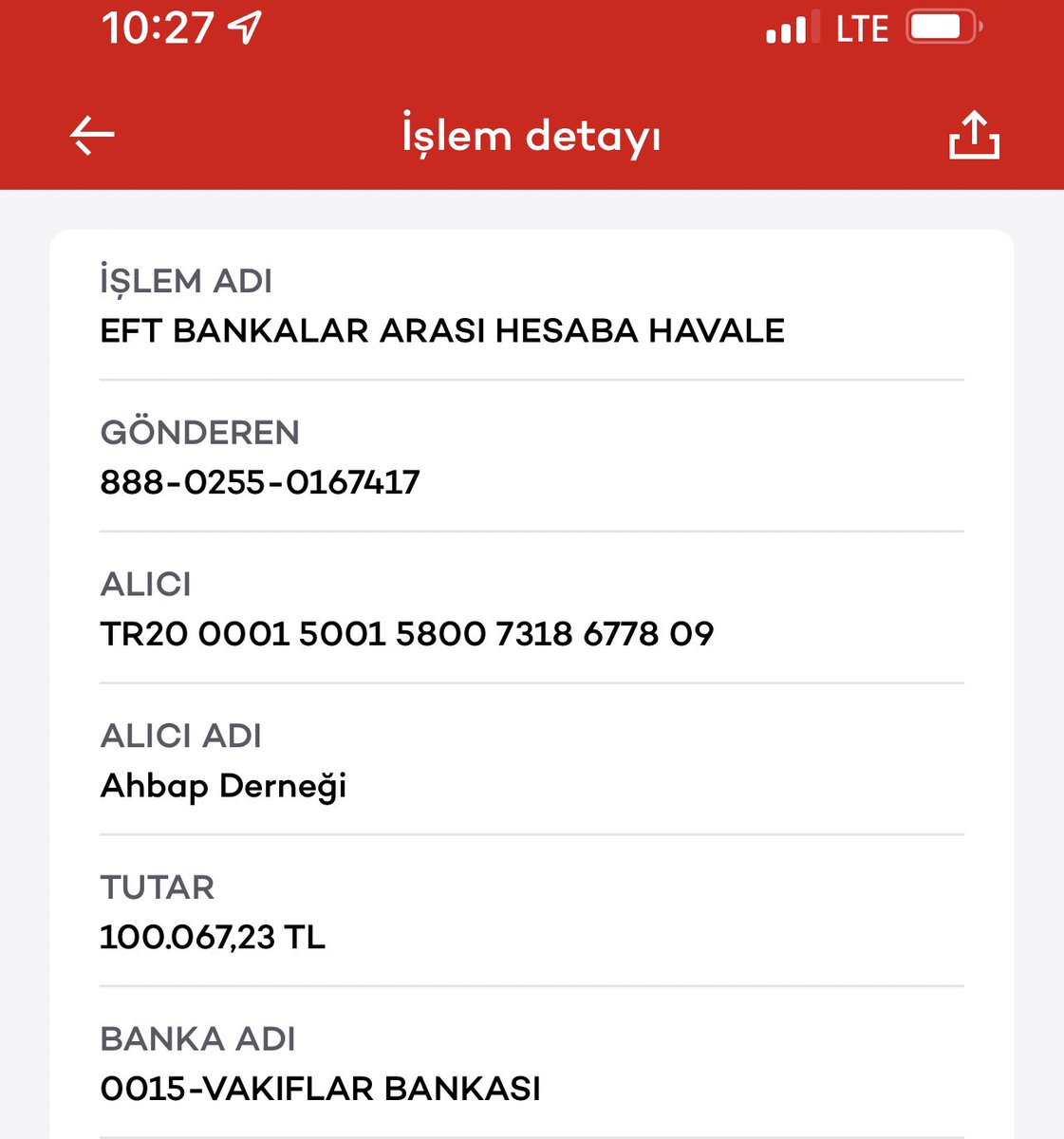 Ahbap Derneği IBAN paylaştı. 

100.000 liralık destekte bulundum. Durumu olan dostlarımızı yardım etmeye çağırıyorum. Lütfen RT edin. Yardım edenler dekontlarını bu gönderi altında teşvik amaçlı paylaşsın. 

Iban: TR200001500158007318677809

Hesap Adı: Ahbap Derneği