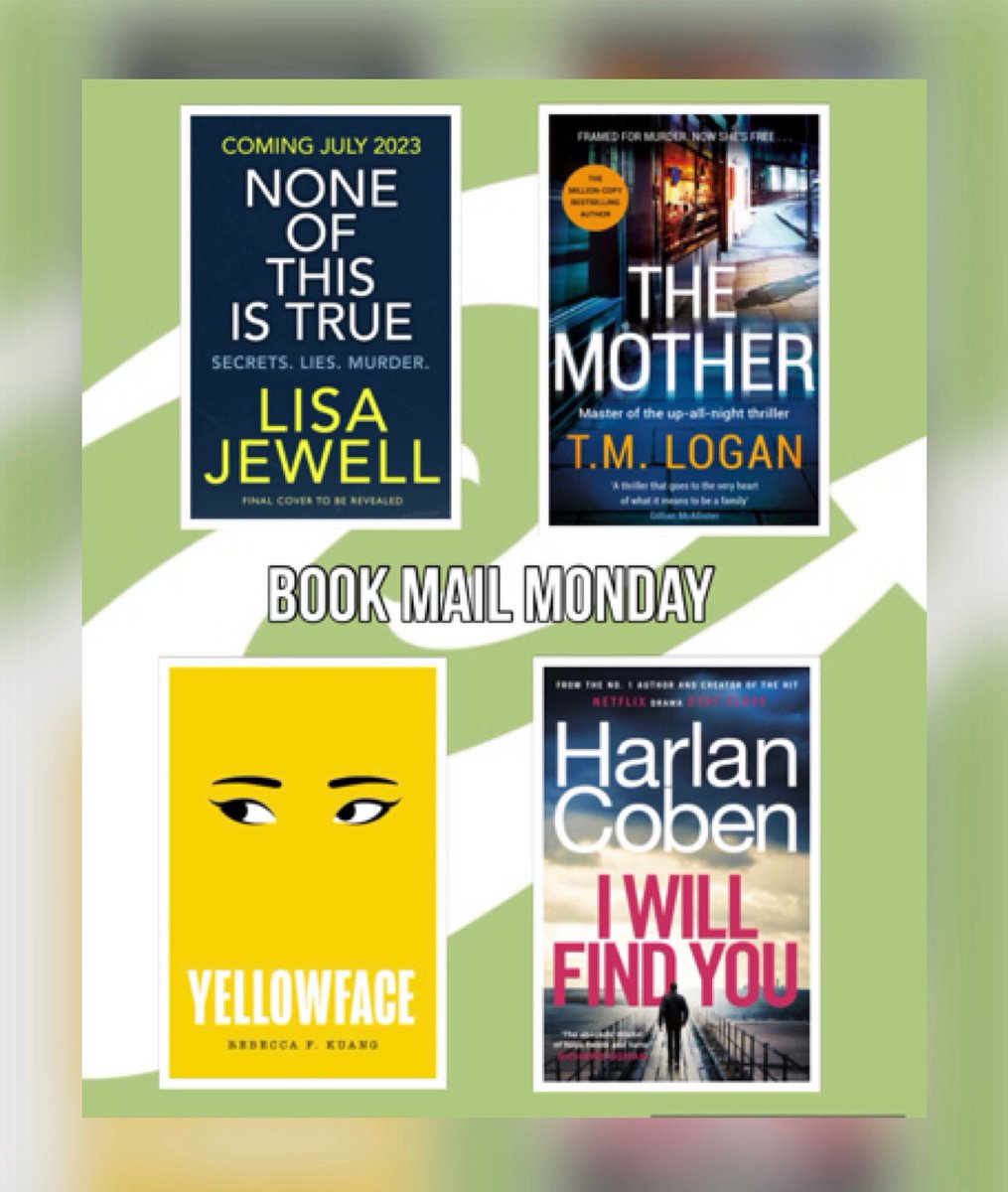 Book Mail Monday 
My most recent approvals from Netgalley 
Can’t wait to read them! #booktwt #BookTwitter #book #booklovers #BookRecommendations #Reading #readingcommunity #read #lisajewell #rfkuang #harlancoben #tmlogan