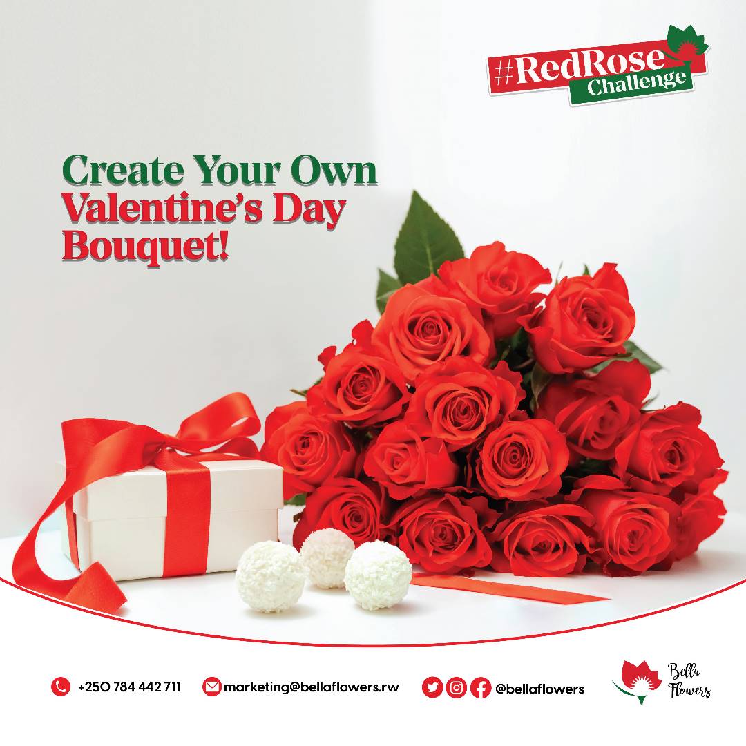 BellaFlowersRw's tweet photo. Send us a picture or describe the bouquet of roses you want, and we’ll give it to you! 

Eligibility Criteria:
-Follow @BellaFlowersRw
-Like &amp; Share this post.
-Tag 2 people you care about.

The bouquet goes to the top 5 most engaged replies!

#RedRoseChallenge
#LoveAndRoses https://t.co/8irvZeWyVc