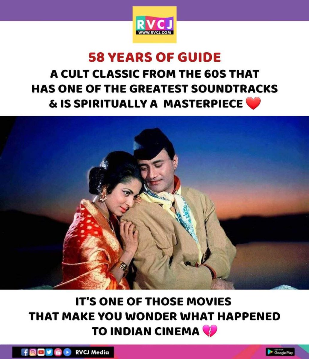rvcjmovies's tweet photo. 58 years of Guide 

#guidemovie #devanand #rvcjinsta #rvcjmovies https://t.co/qQeA2Ocn2h