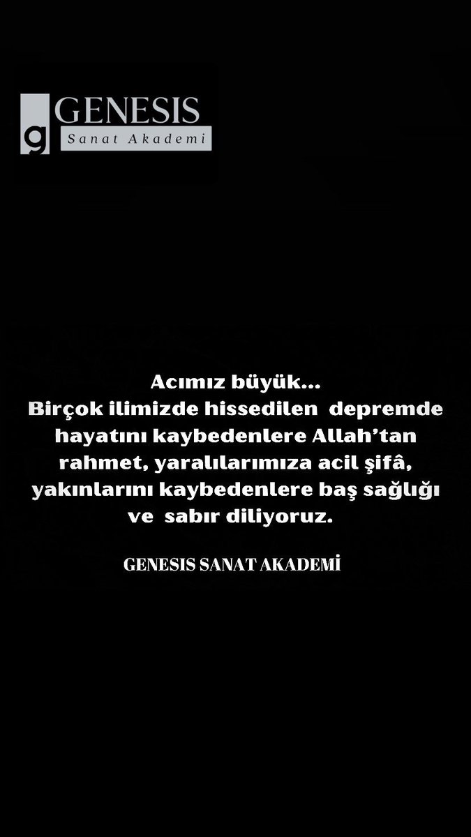 Acımız büyük. Birçok ilimizde hissedilen depremde hayatını kaybedenlere Allah’tan rahmet, yaralılarımıza acil şifa, yakınlarını kaybedenlere baş sağlığı ve sabır diliyoruz. #deprem