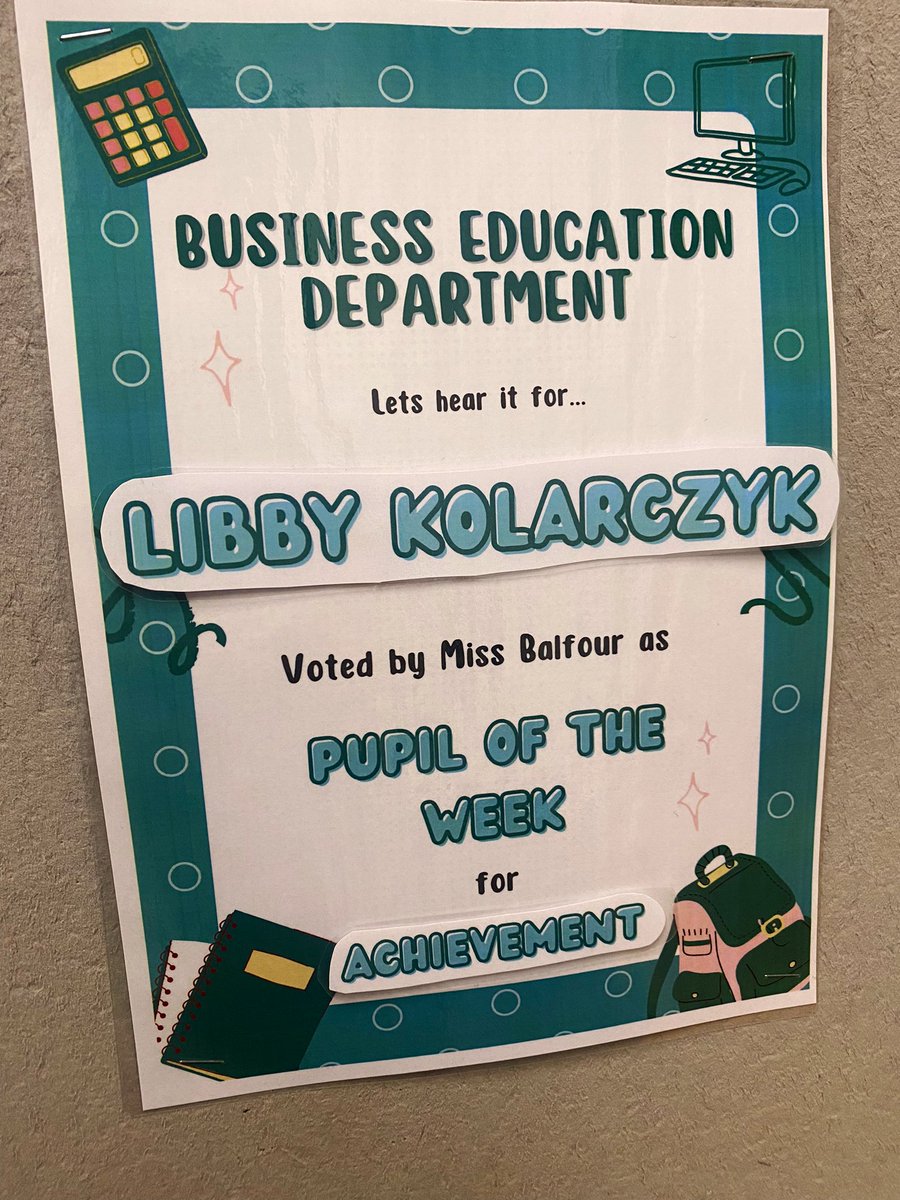 HarrisBusEd's tweet image. Huge well done for last weeks Business Pupil of the Week 🥳🤩⭐️🏆