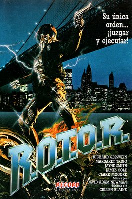 SantiSerranoSed's tweet image. #rotor mitad Robocop, mitad Terminator, todo bigotón. Un policía ¿o científico? crea el arma definitiva para luchar contra la delincuencia pero tras achucharle para que entregue el proyecto, este dimite indicando que falta mucho tiempo para que esté listo. Tras su salida, la