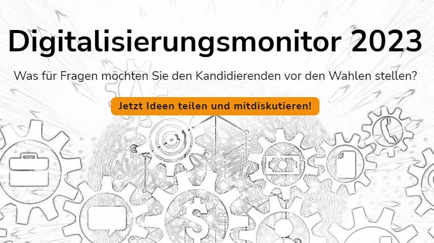 BFH SocietyByte (@bfh_digital) on Twitter photo Welche Fragen zur #Digitalpolitik sollen Kandidierende für National- und Ständerat beantworten? Gemeinsam mit <a href="/smartvoteCH/">smartvote.ch</a> und <a href="/parldigi/">Parlamentarische Gruppe Digitale Nachhaltigkeit</a> suchen wir Ideen für den Fragebogen für die Wahlen im Oktober 2023.
#shapethestate <a href="/ipst_bfh/">Institut Public Sector Transformation</a>
👉 Jetzt einreichen: digitalmonitor23.ch Welche Fragen zur #Digitalpolitik sollen Kandidierende für National- und Ständerat beantworten? Gemeinsam mit <a href="/smartvoteCH/">smartvote.ch</a> und <a href="/parldigi/">Parlamentarische Gruppe Digitale Nachhaltigkeit</a> suchen wir Ideen für den Fragebogen für die Wahlen im Oktober 2023.
#shapethestate <a href="/ipst_bfh/">Institut Public Sector Transformation</a>
👉 Jetzt einreichen: digitalmonitor23.ch