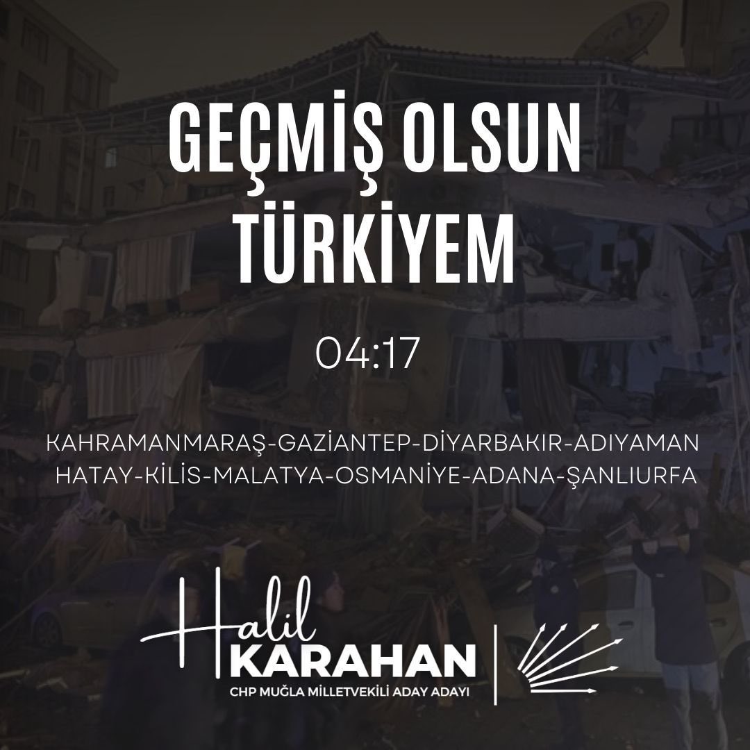 halilkarahanCHP's tweet photo. Acımız Büyük.. Geçmiş Olsun TÜRKİYEM.. https://t.co/FRtXIwichE